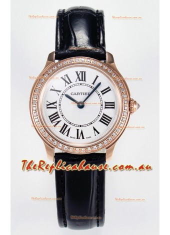Ronde Louis Cartier Super Clone 29MM Rose Gold. Watch in Swiss Quartz Movement