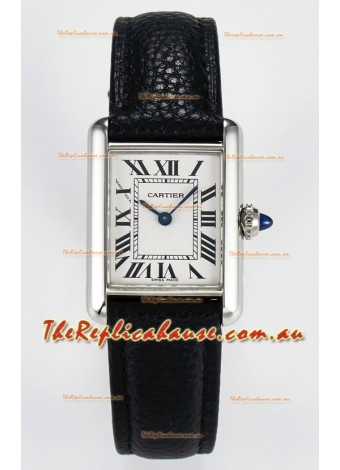 Tank Must Cartier Super Clone Edition 29MM Watch in Steel Casing White Dial 