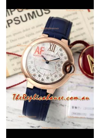 Ballon De Cartier Swiss Automatic 1:1 Mirror Quality 33MM in Rose Gold Plating