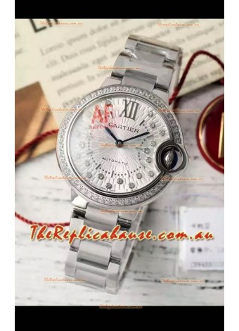 Ballon De Cartier Swiss Automatic 1:1 Mirror Quality 33MM in Stainless Steel