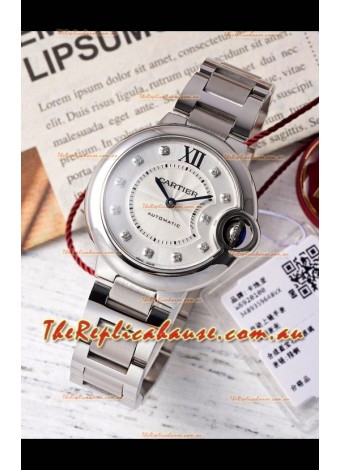 Ballon De Cartier Swiss Automatic 1:1 Mirror Quality 33MM in Steel Casing