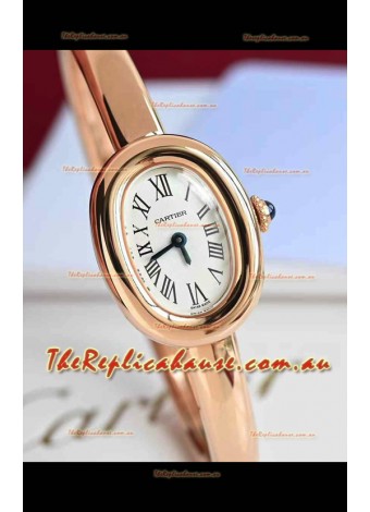 Baignoire De Cartier Rose Gold Super Clone Quartz Replica Watch