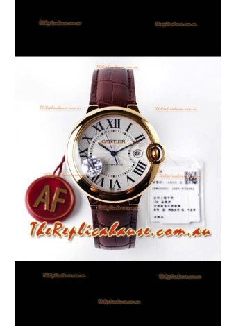 Ballon De Cartier Swiss Automatic 1:1 Mirror Quality 42MM in Yellow Gold Casing