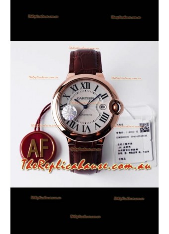 Ballon De Cartier Swiss Automatic 1:1 Mirror Quality 42MM in Rose Gold Casing