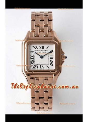 PANTHERE de Cartier Edition 27MM 1:1 Mirror Swiss Watch Rose Gold Casing