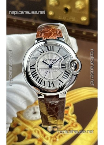 Ballon De Cartier Swiss Automatic 1:1 Mirror Quality 33MM in White Dial 