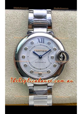 Ballon De Cartier Swiss Automatic 1:1 Mirror Quality 33MM in Steel Casing 