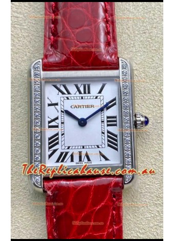Cartier Tank Solo Swiss Quartz Watch in Stainless Steel Casing - 27MM Wide 1:1 Mirror Replica