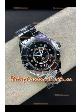 Chanel J12 38MM Black Ceramic Case Watch Automatic 1:1 Mirror Replica Watch