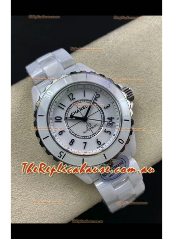 Chanel J12 38MM White Ceramic Case Watch Automatic 1:1 Mirror Replica Watch