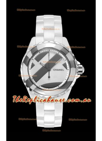 Chanel J12 Untitled White Ceramic Casing Watch 1:1 Mirror Replica Watch - 38MM Automatic Movement