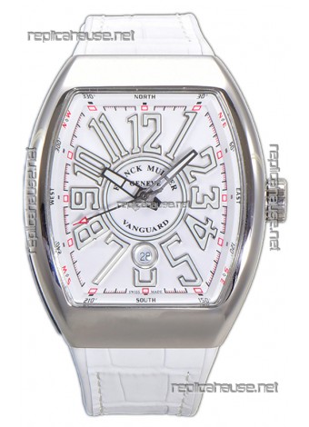 Franck Muller Vanguard Yachting V45 Stainless Steel Casing Rubber Clad Strap Swiss Replica Watch 