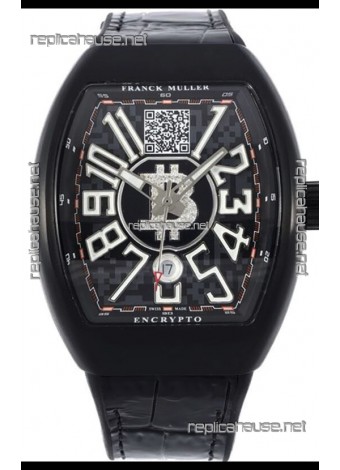 Franck Muller Vanguard Encrypto BTC V45 PVD Casing Swiss Replica Watch