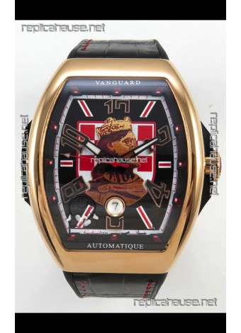 Franck Muller Vanguard Skenderbeu Croatia Rose Gold Swiss Replica Watch 