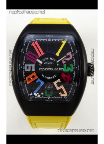 Franck Muller Super Clone Vanguard V45 Racing Carbon Watch in Nylon Strap