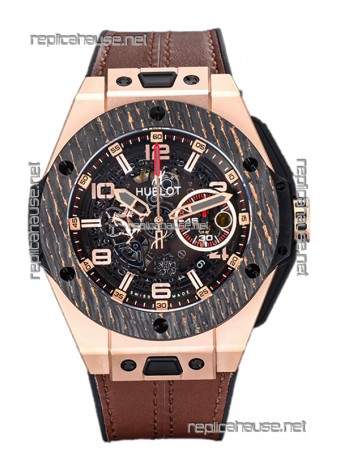 Hublot Big Bang F1 "King Carbon Gold" Edition Chronograph Swiss Replica Watch 
