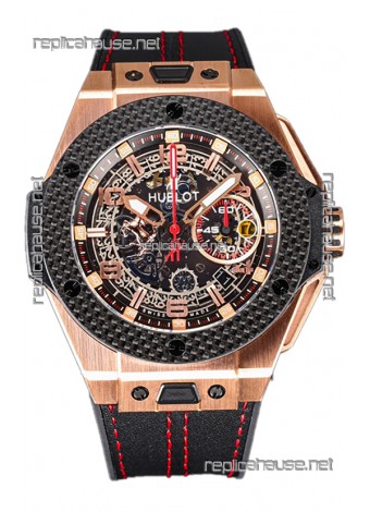 Hublot Big Bang F1 "King Carbon Gold" Edition Chronograph Swiss Replica Watch 