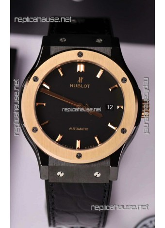 Hublot Classic Fusion Ceramic Casing Rose Gold Bezel Superclone Watch 42MM