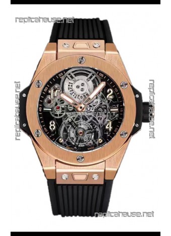 Hublot Big Bang Tourbillon Rose Gold Casing Watch in 45MM 1:1 Mirror Replica