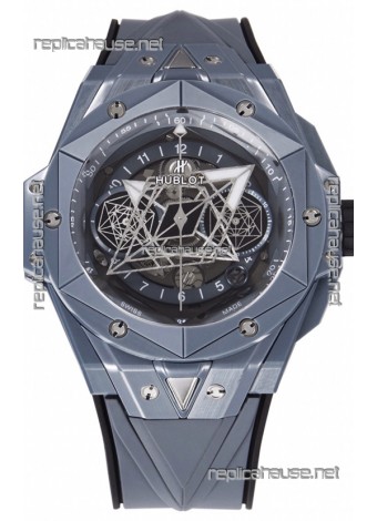 Hublot Big Bang UNICO Sang Bleu II Grey Ceramic 1:1 Mirror Quality Swiss Replica Watch