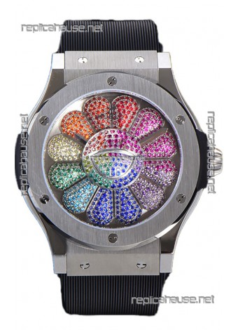 Hublot Classic Fusion Takashi Murakami Stainless Steel Edition Swiss Watch 1:1 Mirror Replica