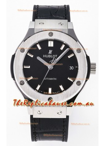 Hublot Super Clone Classic Fusion Titanium 38MM 1:1 Mirror Replica Watch Black Dial