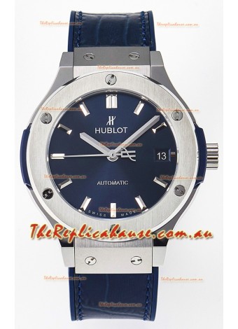 Hublot Super Clone Classic Fusion Titanium 38MM 1:1 Mirror Replica Watch Blue Dial