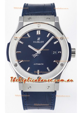 Hublot Super Clone Classic Fusion Titanium 42MM 1:1 Mirror Replica Watch Blue Dial