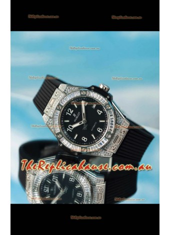 Hublot Big Bang One Click King Black Dial Steel Case Swiss Replica Watch 39MM