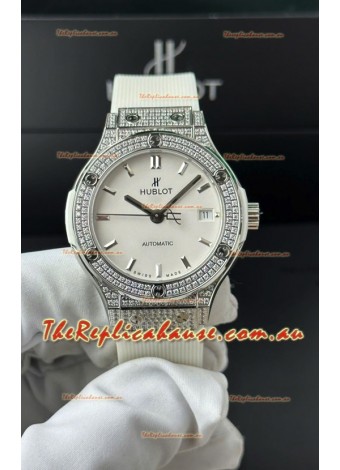 Hublot Super Clone Classic Fusion Titanium 38MM 1:1 Mirror Replica Watch White Dial