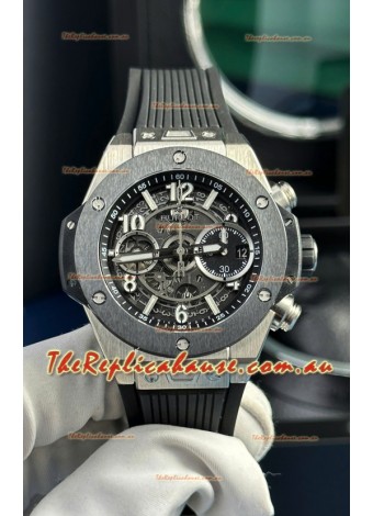 Hublot Super Clone Unico Titanium Watch in Ceramic Bezel 42MM 