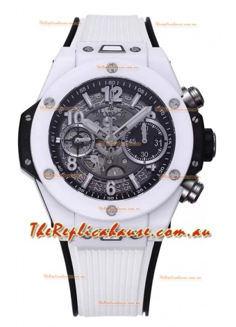 Hublot Big Bang Unico White Ceramic Casing 1:1 Mirror Edition Swiss Replica Watch