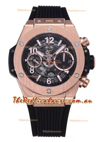 Hublot Big Bang Unico Rose Gold Casing 1:1 Mirror Edition Swiss Replica Watch