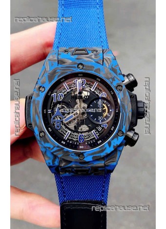 Hublot Big Bang Unico Blue Carbon Las Vegas Boutique Edition Swiss Replica Watch