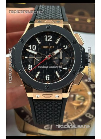 Hublot Big Bang Super Clone 20th Anniversary Titanium Rose Gold Casing Replica Watch 