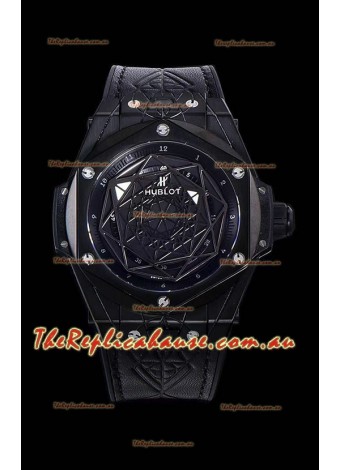 Hublot Big Bang One Click Sang Bleu 1:1 Mirror Replica in Ceramic Casing - 45MM Black Dial