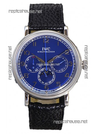IWC Portofino Perpetual Calendar IW3446 Blue Dial Swiss Replica Watch 