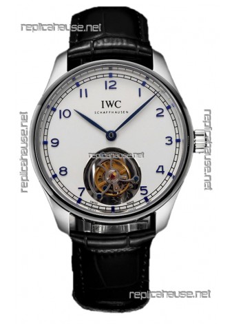 IWC Portugieser IW5458 Hand-Wound Genuine Tourbillon Steel Swiss Replica Watch 