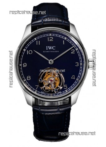 IWC Portugieser IW5458 Hand-Wound Genuine Tourbillon Steel Swiss Replica Watch 
