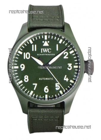 IWC Big Pilot's Top Gun Woodland Edition 43MM Ceramic Casing Swiss Replica Watch 
