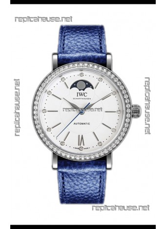 IWC Portofino IW659601 Automatic Moon Phase Steel Casing Watch in White Dial 37MM