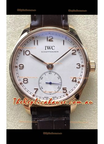 IWC Portugieser Super Clone Automatic 41 IW358306 White Dial Rose Gold Casing