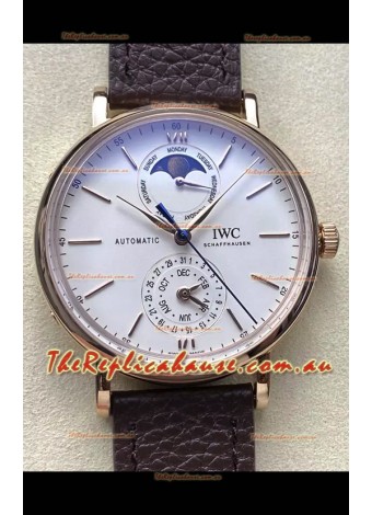 IWC IW359002 Portofino Complete Calendar Rose Gold Swiss Replica Watch 