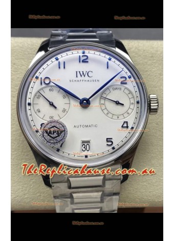 IWC Super Clone Portugieser Swiss 1:1 Mirror Replica Watch White Dial Steel Case Watch