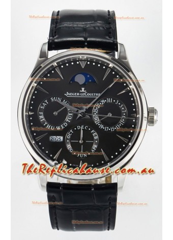 Jaeger LeCoultre Super Clone Master Ultra-Thin Perpetual Calendar Grey Dial Watch