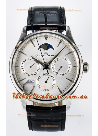 Jaeger LeCoultre Super Clone Master Ultra Thin Perpetual Calendar White Dial Watch