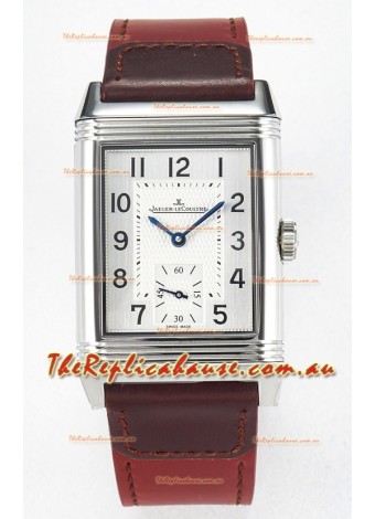 Jaeger-LeCoultre Reverso Super Clone DuoFace Black/White Steel Replica Watch 