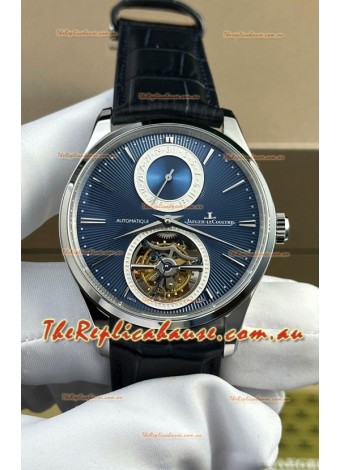 Jaeger LeCoultre Master Ultra-Thin Tourbillon Blue Dial Stainless Steel Casing