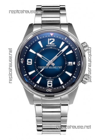 Jaeger LeCoultre Polaris Date Blue Dial Steel Strap 1:1 Mirror Replica Watch 42MM