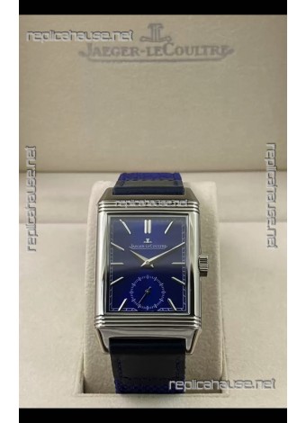 Jaeger-LeCoultre Reverso DuoFace Steel Casing Watch Blue Dial in Swiss Automatic Movement